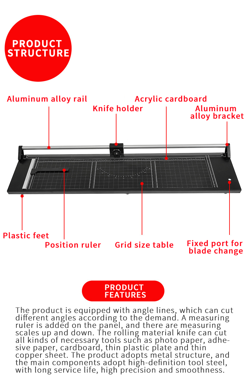63 дюймовый профессиональный бумажный триммер для рекламных компаний и фотостудийных проектов