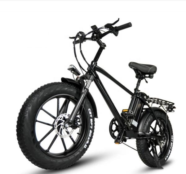 18Ah Lithium Battery Electric Hybrid Bike 750W 20 Inch Fat Tire Mountain Ebike For Adult
