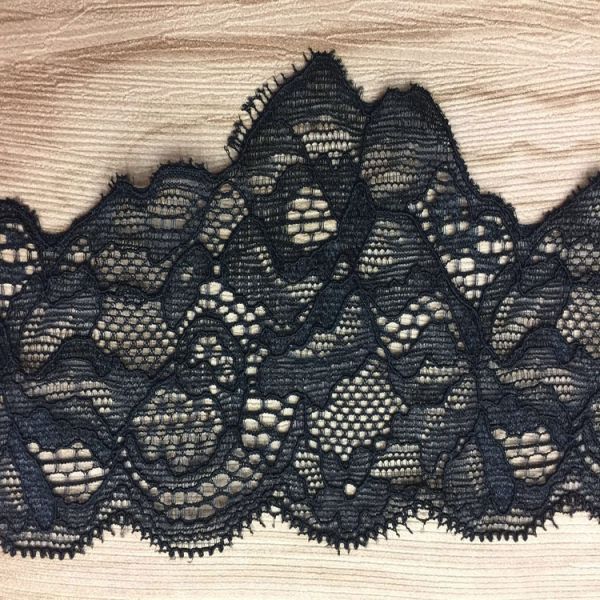 7cm  wide 2017  New Fashion  Lace Border/ underwear cotton lace edge in Black Color