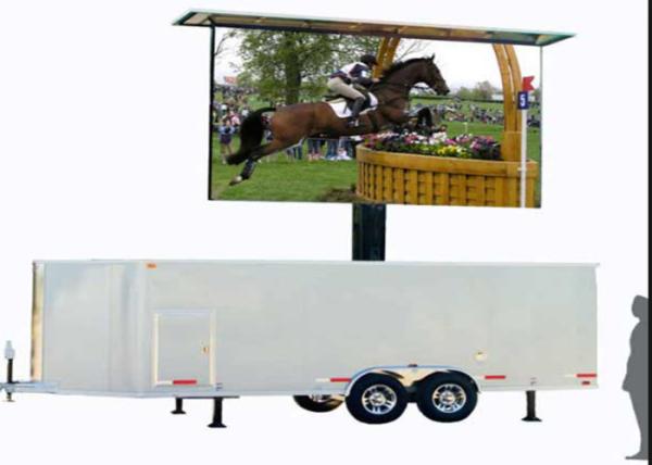 Trailer Vehicle LED Display , Led Mobile Billboard Low Consumption Power