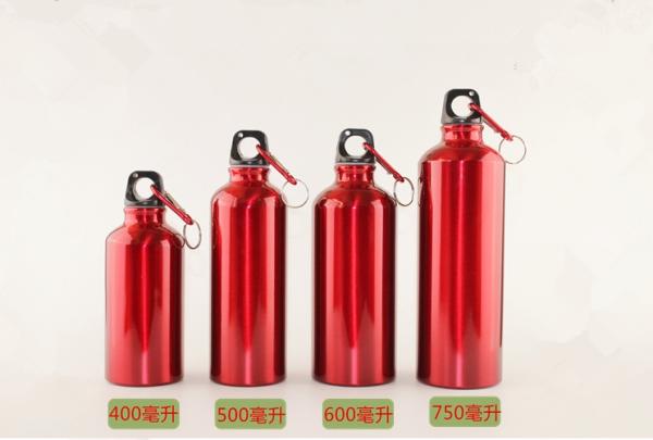 stock aluminum sports water bottle, stainless steel and  aluminum water bottle with LOGO print  with screw cap