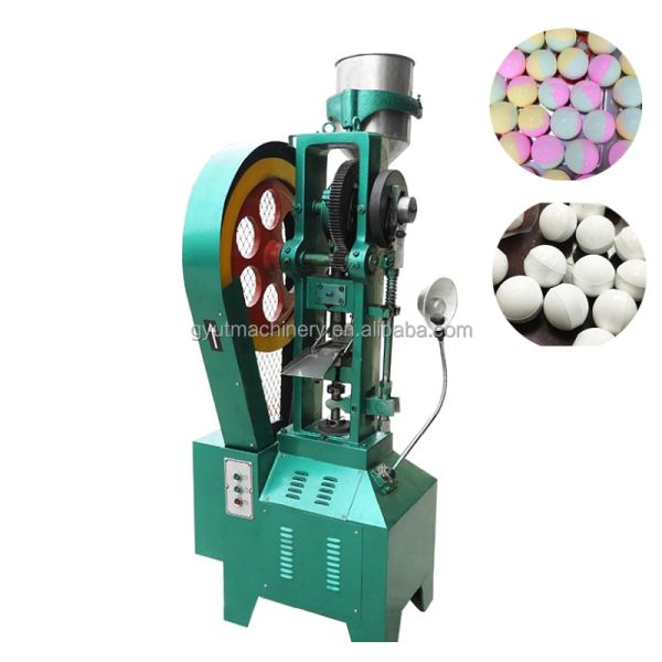 Máquina de prensa de bombas de baño duradera con rodillo de material Mn65 y 3 moldes intercambiables