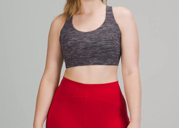 Tamanho acolchoado do material XS-5XL da elasticidade de Criss Cross Back Sports Bra