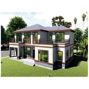 Light Weight Steel Frame Villa Prefabricated Container With Sandwich Panel Door