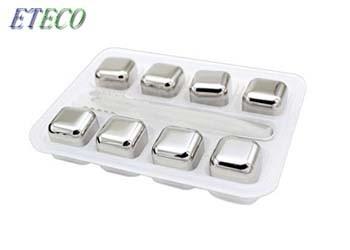 Easy Management Metal Whiskey Cubes , Stainless Steel Cooling Cubes Non Corrode