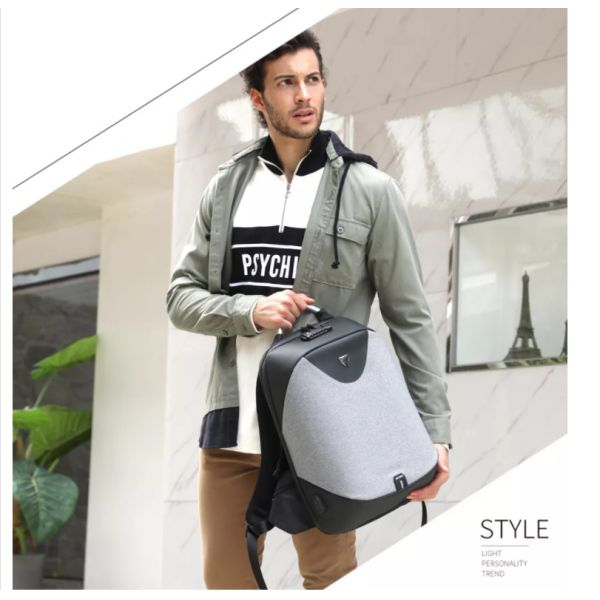 Polyester Business Laptop Backpack 1.54 Inch Antitheft Back Pack For Men Laptop