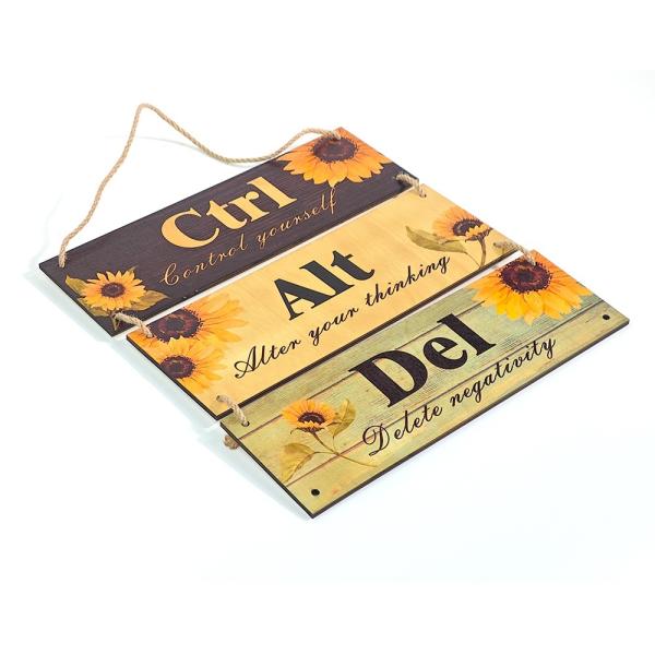Transfert de chaleur par sublimation Affichage en bois rectangulaire en blanc Décoration du porche