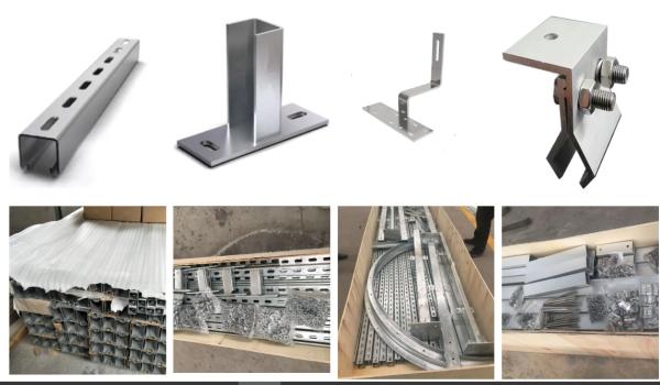 10kw Photovoltaic Stainless Steel Solar Panel Roof Accessories Clamp Bracket