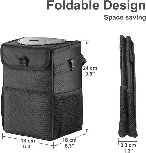 Car Trash Can For Car Cute, Car Trash Bag Bin Hanging Waterproof Automotive Car Garbage Cans Leak Proof Vehicle