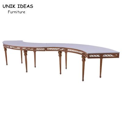 Partido circular do aninhamento Hall Round Banquet Foldable Table de aço inoxidável