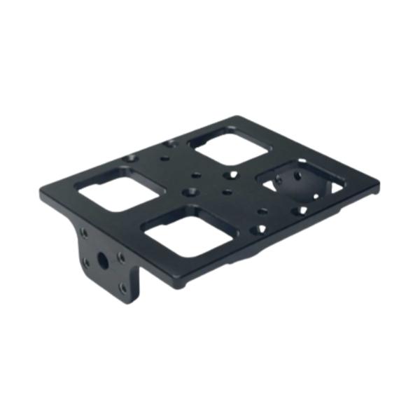 Cubierta electrónica Partes de aluminio mecanizadas CNC con acabado anodizado negro