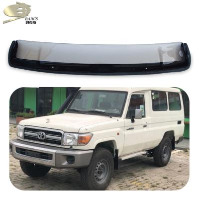 Double Cab ABS Bonnet Bug Deflector , dark smoke Auto Bug Shield