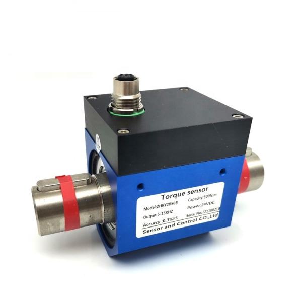 ZHKY2050B Capteur rotatif en ligne robuste, transducteur de couple, alimentation ±15 VDC ou 24 VDC avec boîtier en aluminium, 200nm 500nm