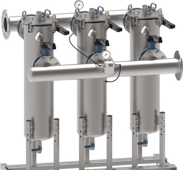 Tratamento de água Aço inoxidável 304/316L Casas de filtro de água com tipo de vedação de silicone