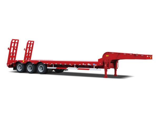 80 Ton Low Bed Semi Trailer / 3 FUWA Axle Flat Bed Semi Trailer SWLBST800Z