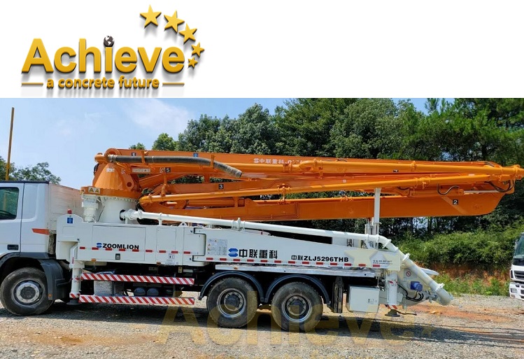 Насос ZOOMLION 38X-5RZ мини конкретного насоса 37 используемый/дизельный конкретного смесителя