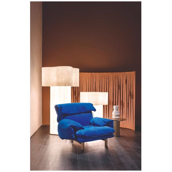 2000LM Lustre en tissu blanc