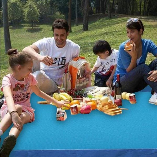 610g 3 Layers Ripstop Nylon Portable Picnic Blanket