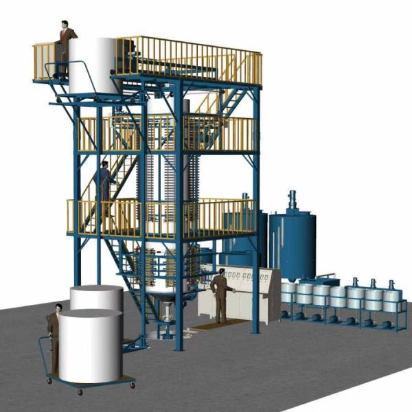 1.5m Diameter Foam Block Making Machine Vertical Continous Foam Machine With 10 Chemical Group