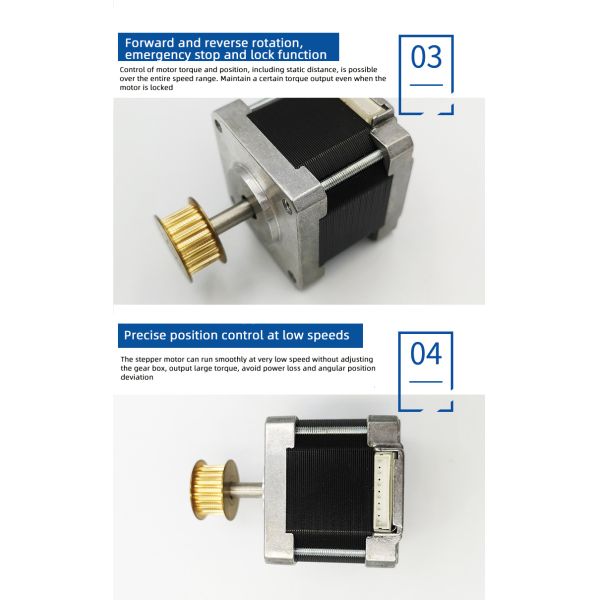 Faradyi Customized Nema17 42mm Stepper Motor For 3D Printing Machine Micro Full Step Driver Motor