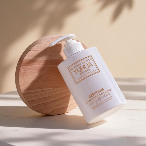 Lotion Plastic Packaging Bottles Round Type Customized Logo Containers for Personal Care Beauty and Health Product Packaging