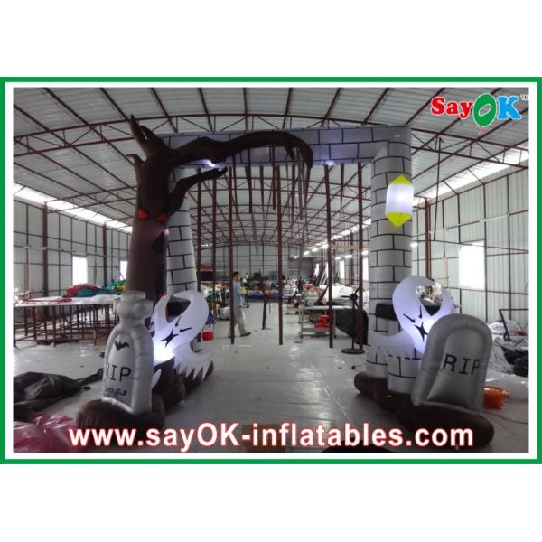 Durable Inflatable Holiday Decorations , Inflatable Halloween Arch For Rental Business