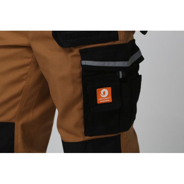 Elasticated Waistband Mens Work Uniforms 320gsm Bib Work Pants