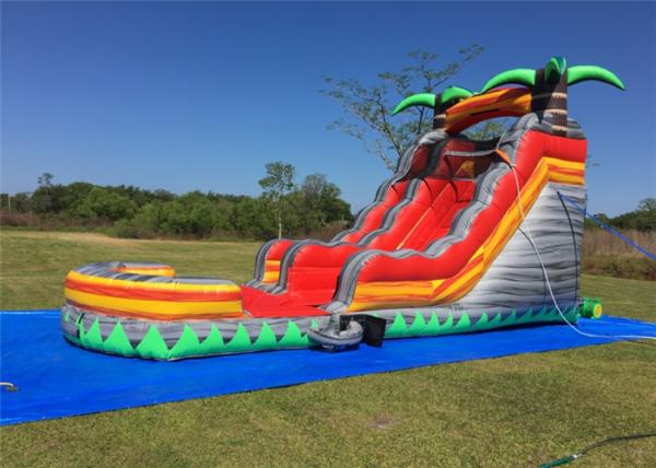 30 FT Huge Inflatable Water Slide Environmental Friendly UV Resistant Strong Bearing