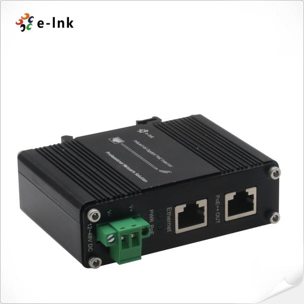 工業用ギガビット95W PoEインジェクター IEEE 802.3bt LTPoE++ 12-48V DC入力