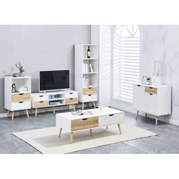 Modern MDF Wood Concise Modern TV Console Cabinet Furniture For Living Room