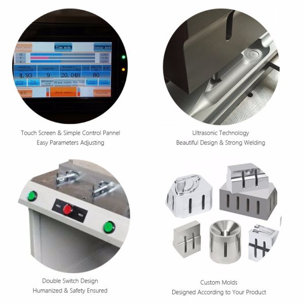 High Precision Ultrasonic Welding Machine with 15KHz Frequency 2600W Output Power and 80mm Welding Stroke