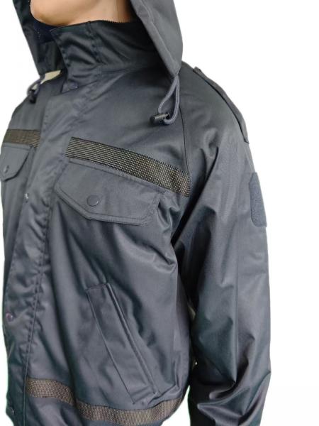 Navy Blue All Weather Military Jacket with Advanced Composite Fabric Technology and 4 Pockets Design