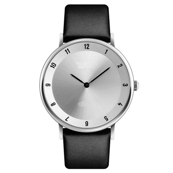 AL20 Movt Black Leather Wrist Watch , 35g Square Shape Wrist Watch