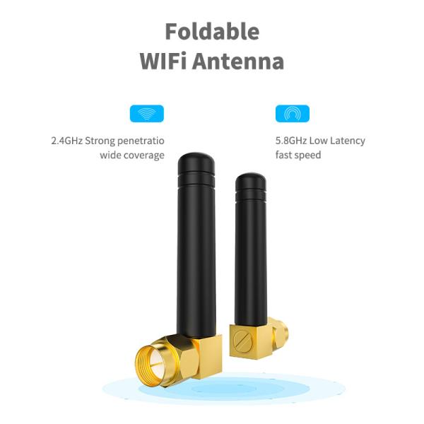 Antenna GSM de borracha exterior com faixa de frequência de 2,4 g mhz e tipo de conexão personalizável