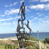 Arte ao ar livre Esculturas de bronze Estátua de bronze fundido de silício de 6 m de altura