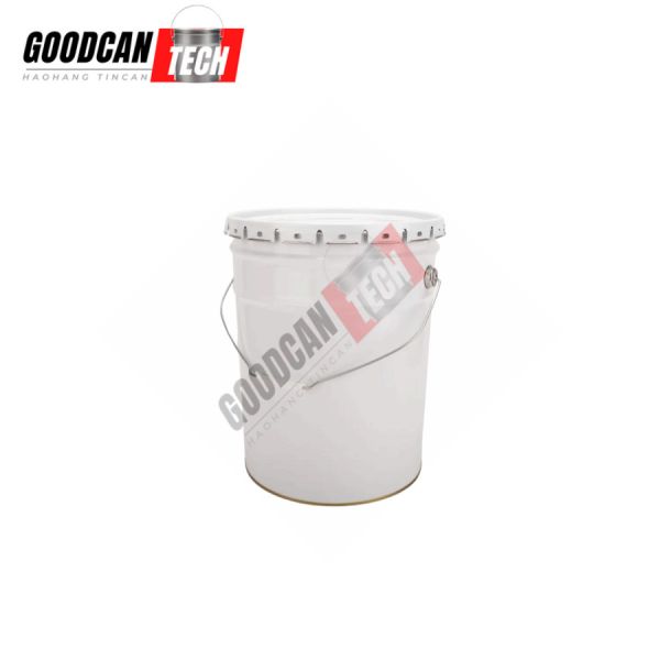 18liter Industrial Paint Tin Cans 0.35mm 0.38mm Thickness With Flower Lug Lid