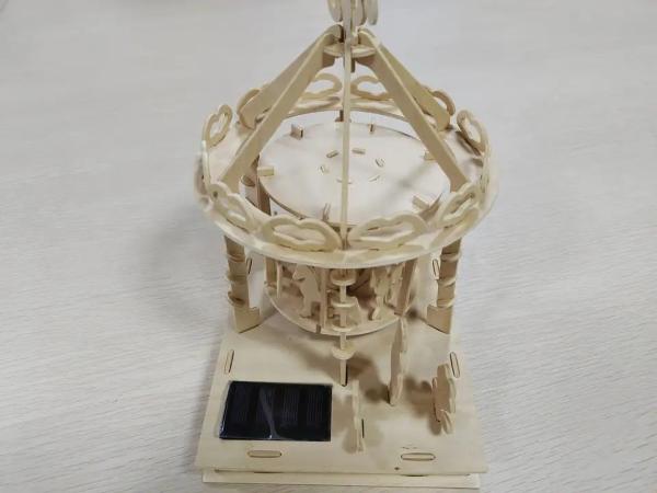 Modern Assemble DIY Solar Educational Toys For Kids Wooden Playground Toys