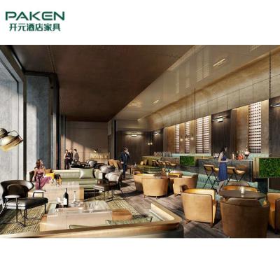 Luxury Hilton Hotel Lobby Furniture Living Room Sofa Plywood Core
