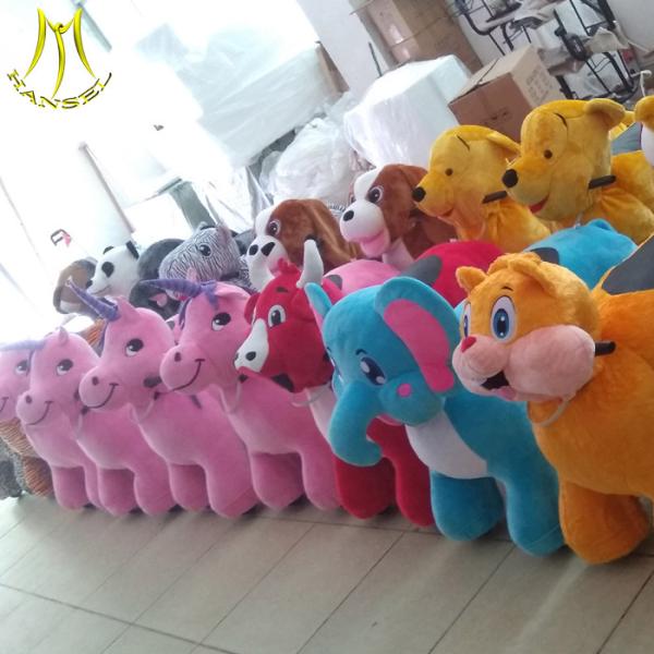 Hansel  plush walking unicorn electric animal toy  electric bikes ride for sale