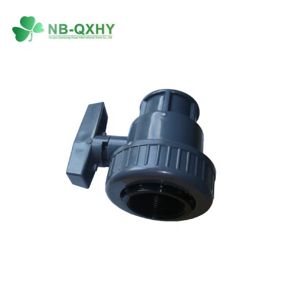Light Gray PVC CPVC Plastic Single Union Ball Valve for Irrigation Agriculture at Best