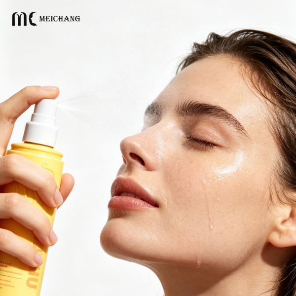 PCR Refillable Ultra-Fine Mist Setting Spray Bottle – Leak-Proof, Non-Clogging, Light-Protective Cosmetic Packaging(MC-280-1)