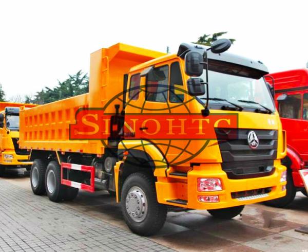 Heavy Duty Automatic Transmission Dump Truck MAN Engine Three Axles