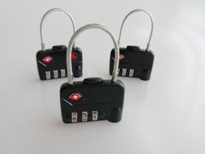 Customized TSA Cable Lock / TSA 320 Suitcase Cable Lock For Luggage Security