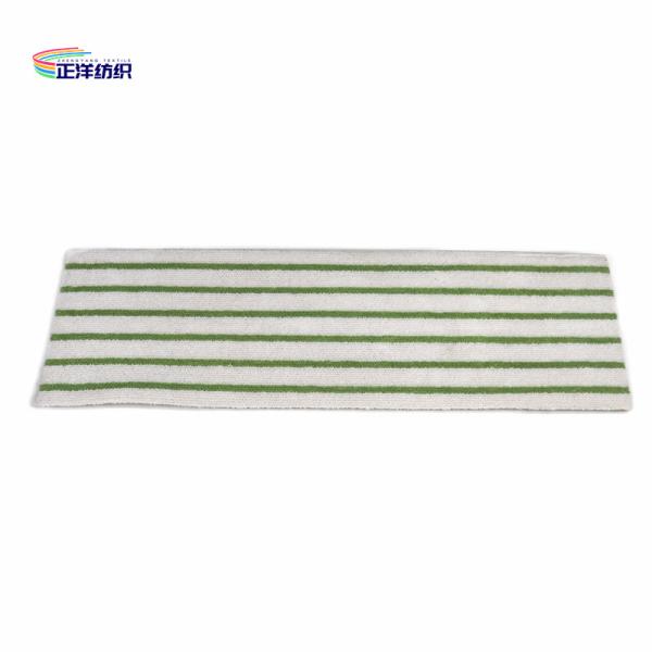 12x42cm Microfiber Cleaning Mop White Fabric Blue Stripes Non-Woven Cloth Disposable Mop Refill Pad
