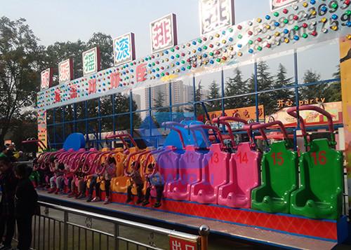 Customized Miami Fairground Ride , Attraction Miami Trip Ride  With Trailer