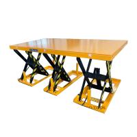 3000kg 3 Ton Triple Scissor Lift Table 48 x 96 hidráulicos para la buena carga de la plataforma