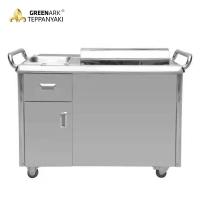 Grille à gaz en acier inoxydable pour la friture de steak