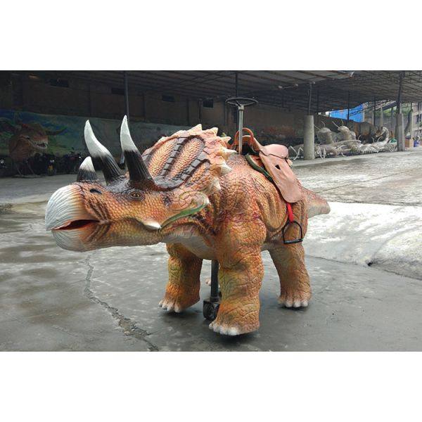 Езды динозавра парка атракционов Аниматроник идя для детей и взрослых