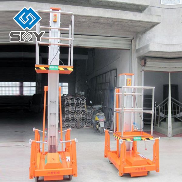 Aluminium Alloy Mast Construction Lift Platform For Single Man