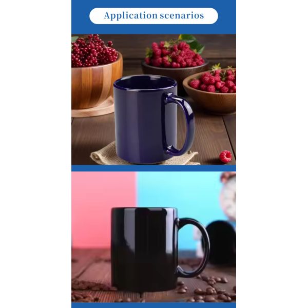 Factory Direct 11oz Ceramic Cups with Gradient Design Full-Color Sublimation for Promotional & Business Gifts